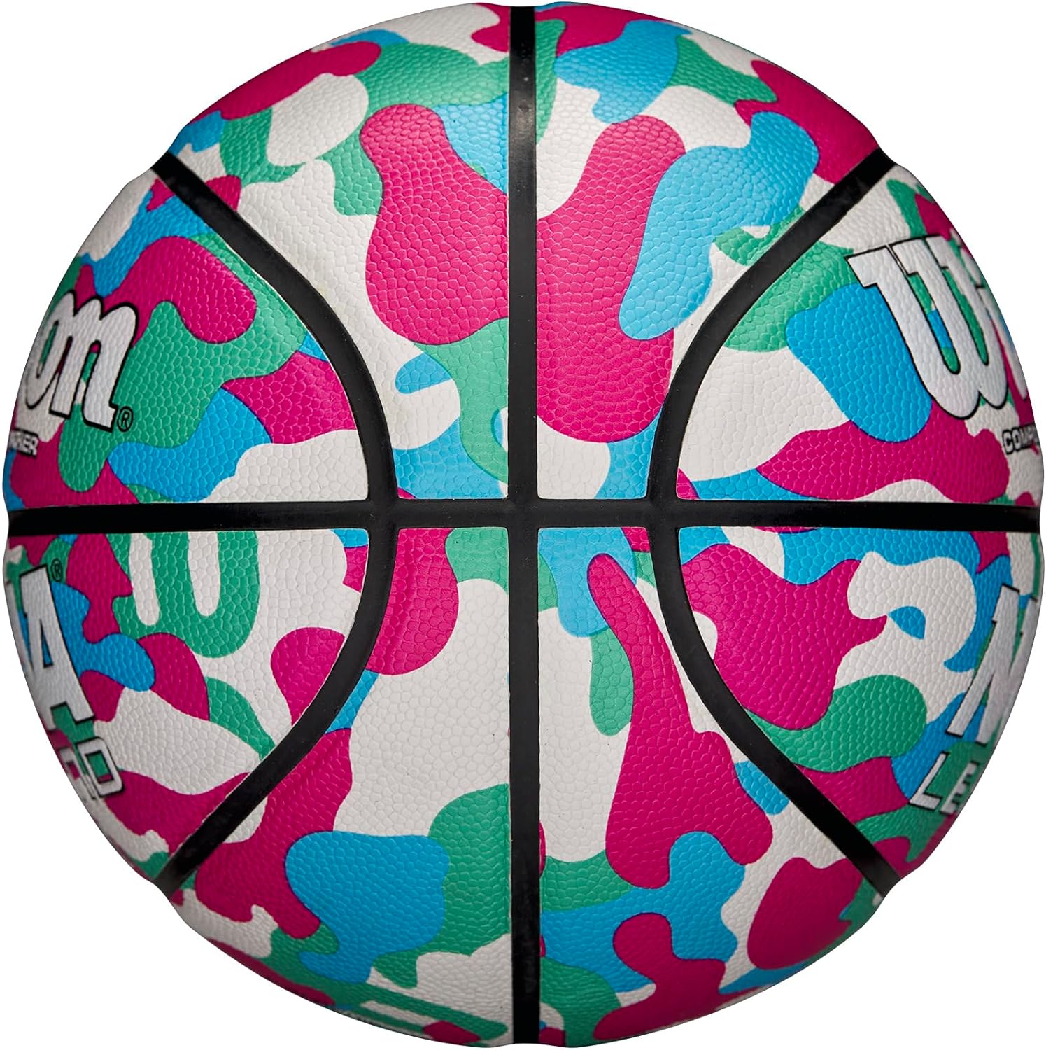 Wilson NCAA Legend Basketball, Pink Camo, Size 5, 2 PACK