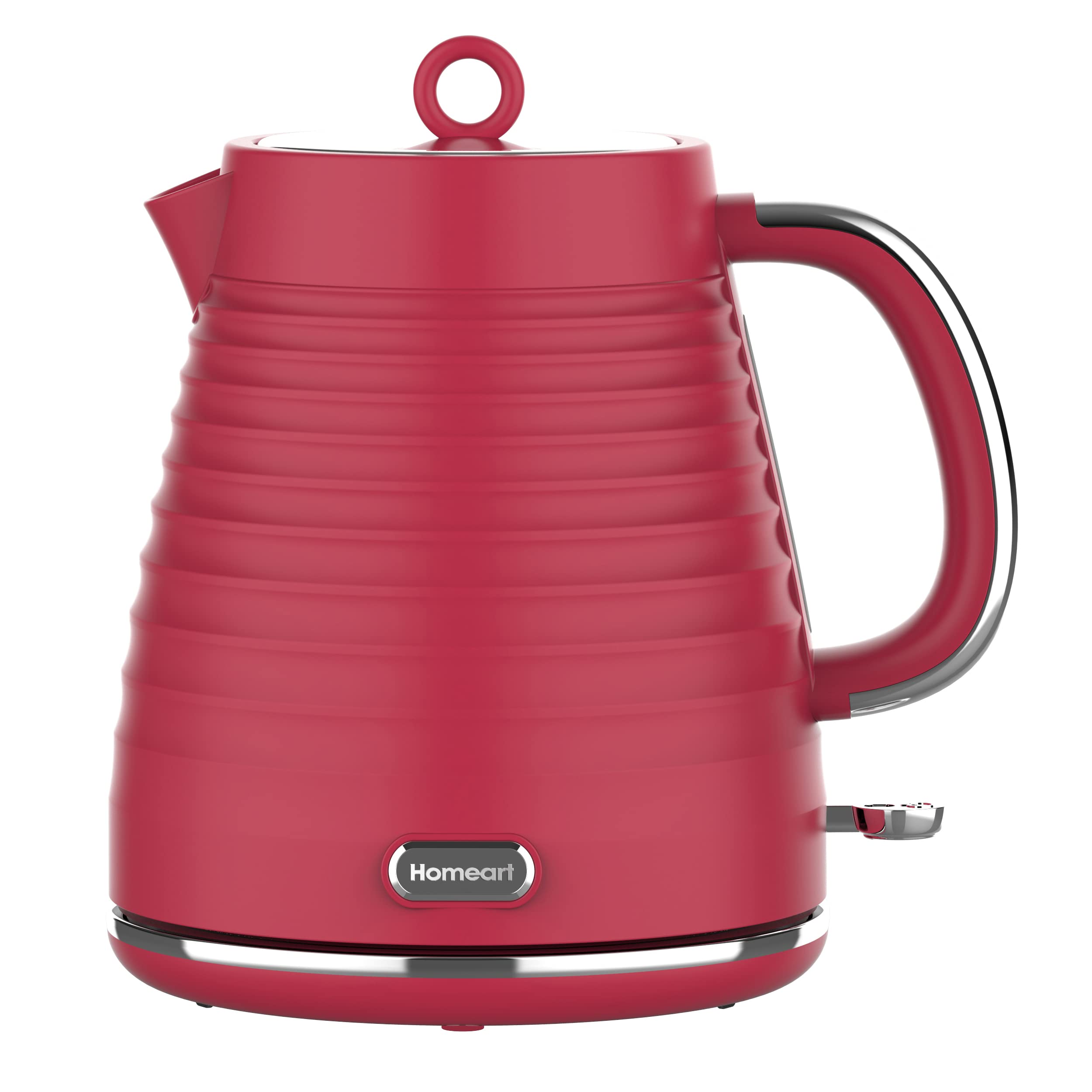 Homeart Riva 1.7L Electric Kettle with Removable Limescale Filter, Red