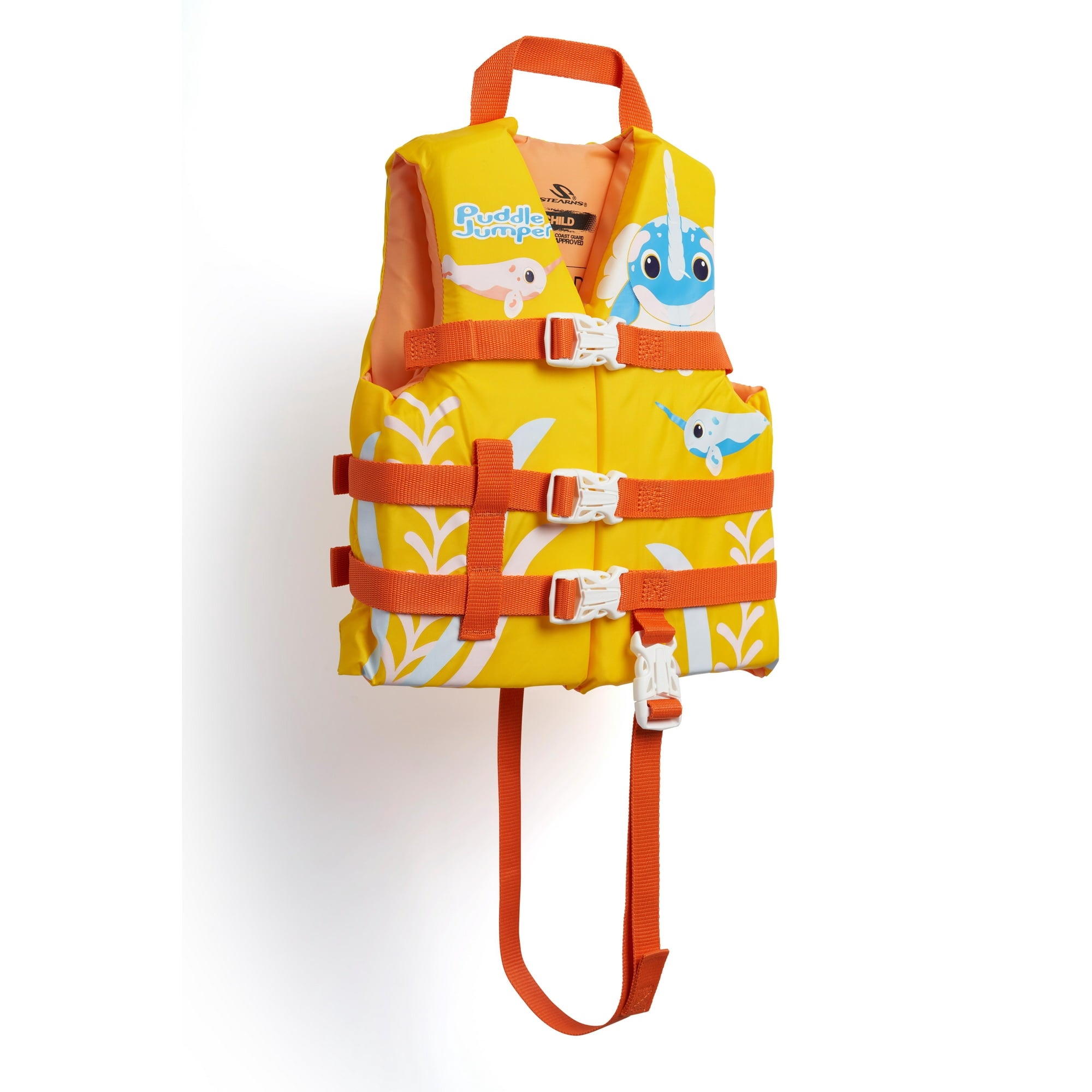 Stearns Original Puddle Jumper Swim Shifters Child Life Jacket (30-50 LB), Narwhal Yellow
