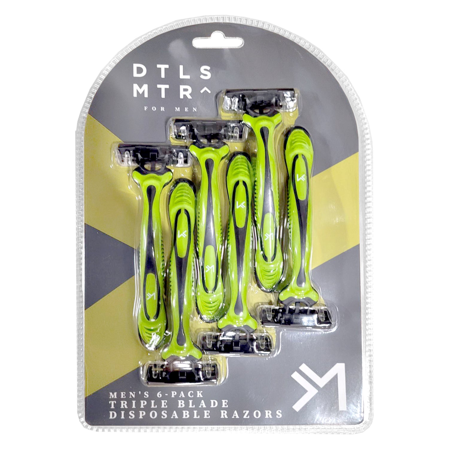 Men's Disposable Razors Triple Blade Aloe & Vitamin E (Green), 30 Pack