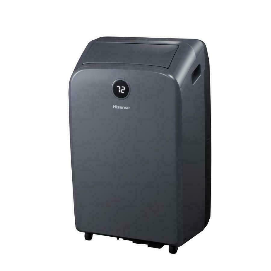 Hisense 7500-BTU DOE (115-Volt) Light Gray Front Panel with Dark Gray Back Cover Portable Air Conditioner with Remote Cools 400-sq ft (Refurbished)