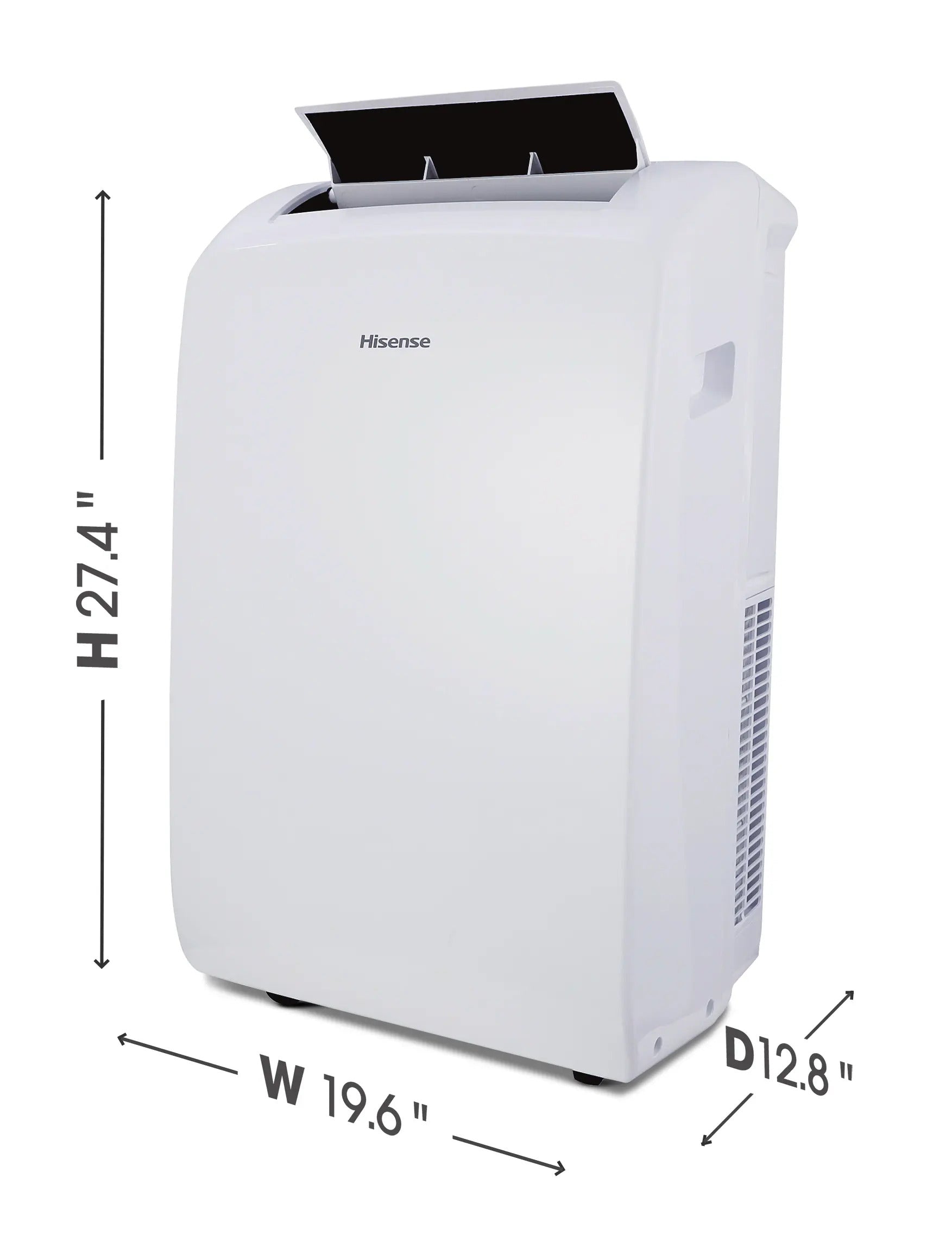 Hisense 8000-BTU DOE (115-Volt) White Vented Wi-Fi enabled Portable Air Conditioner with Remote Cools 350-sq ft (Refurbished)