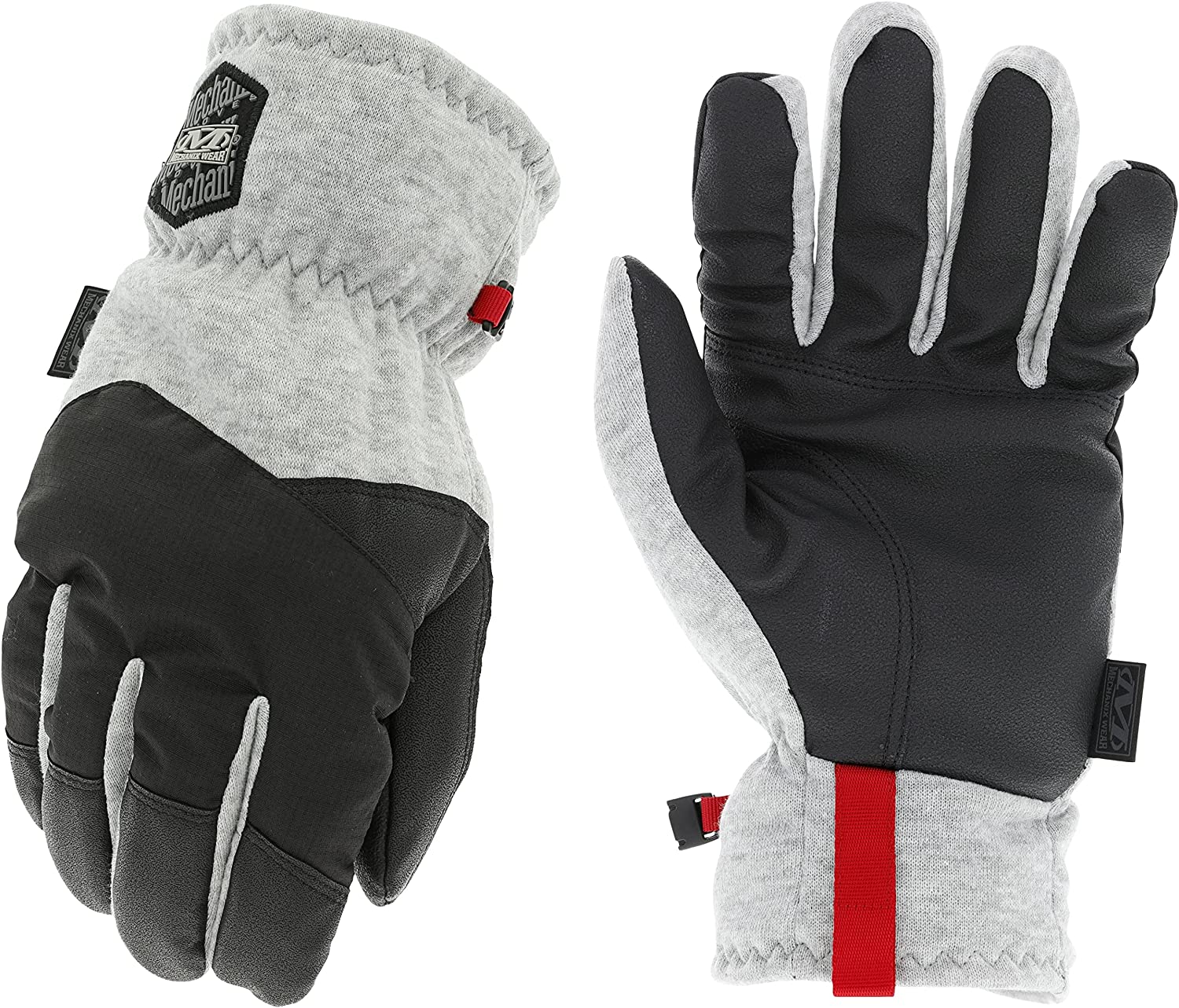 Mechanix Wear: ColdWork Guide Winter Work Gloves, Water Resistance Gloves, 40g PrimaLoft Insulation, Touch Capable Winter Gloves for Men, For Mild Winter Weather, Gray/Black, Single Pair, (Sizes MD, LG, XL and XXL)