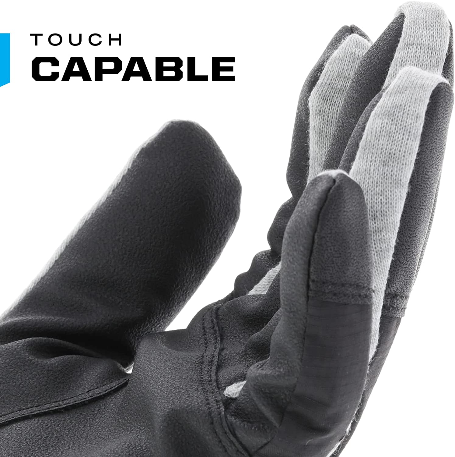 Mechanix Wear: ColdWork Guide Winter Work Gloves, Water Resistance Gloves, 40g PrimaLoft Insulation, Touch Capable Winter Gloves for Men, For Mild Winter Weather, Gray/Black, Single Pair, (Sizes MD, LG, XL and XXL)