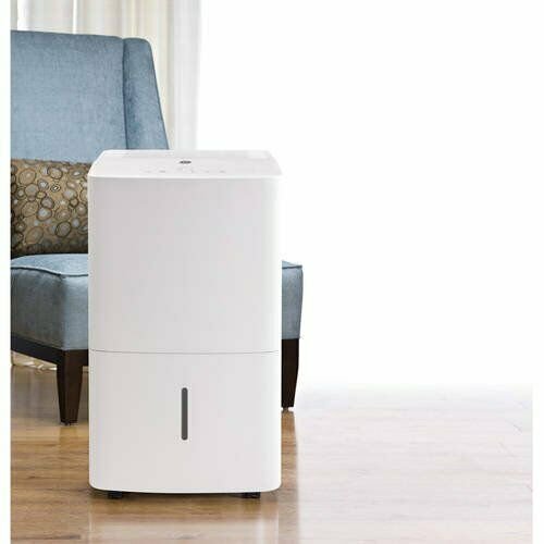 GENERAL ELECTRIC 50-Pint Portable Dehumidifier with Drain, White