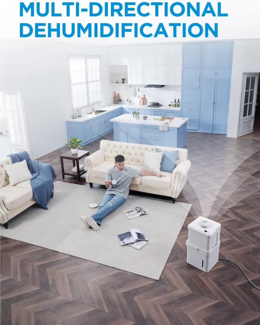 Midea Cube 35-Pint Smart Dehumidifier with Alexa – Covers Up to 3,500 Sq. Ft. (Factory Refurbished)