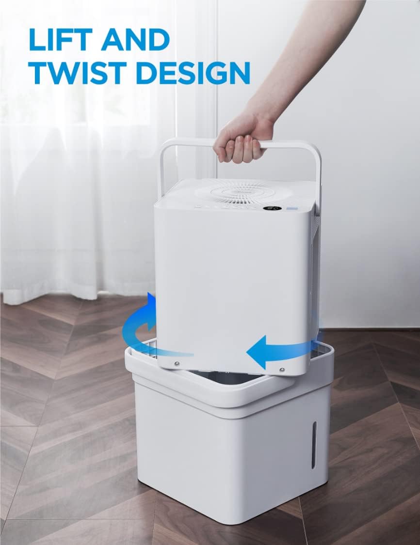 Midea Cube 35-Pint Smart Dehumidifier with Alexa – Covers Up to 3,500 Sq. Ft. (Factory Refurbished)