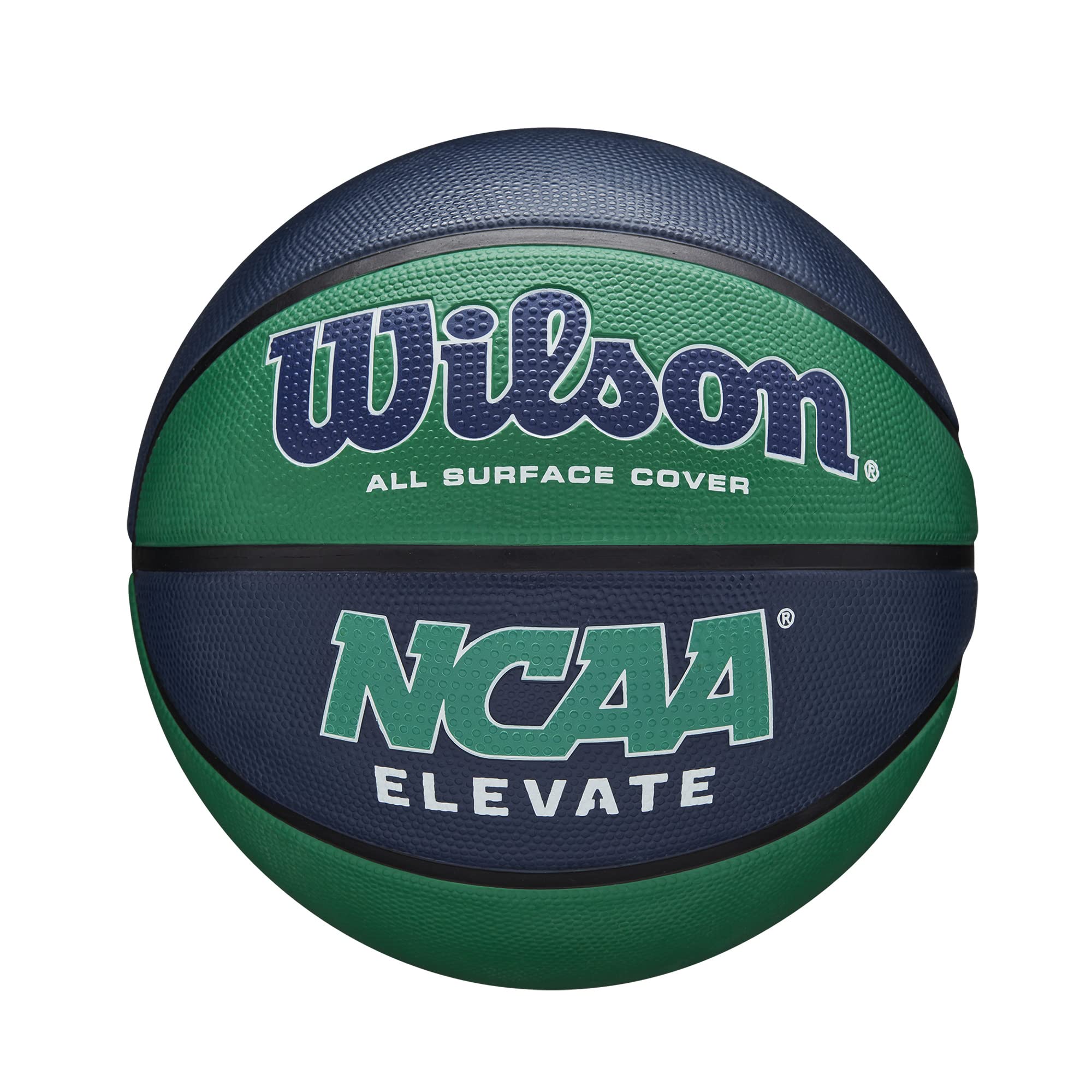 Wilson NCAA Elevate Basketball, Size 6 - 28.5" Green/Navy