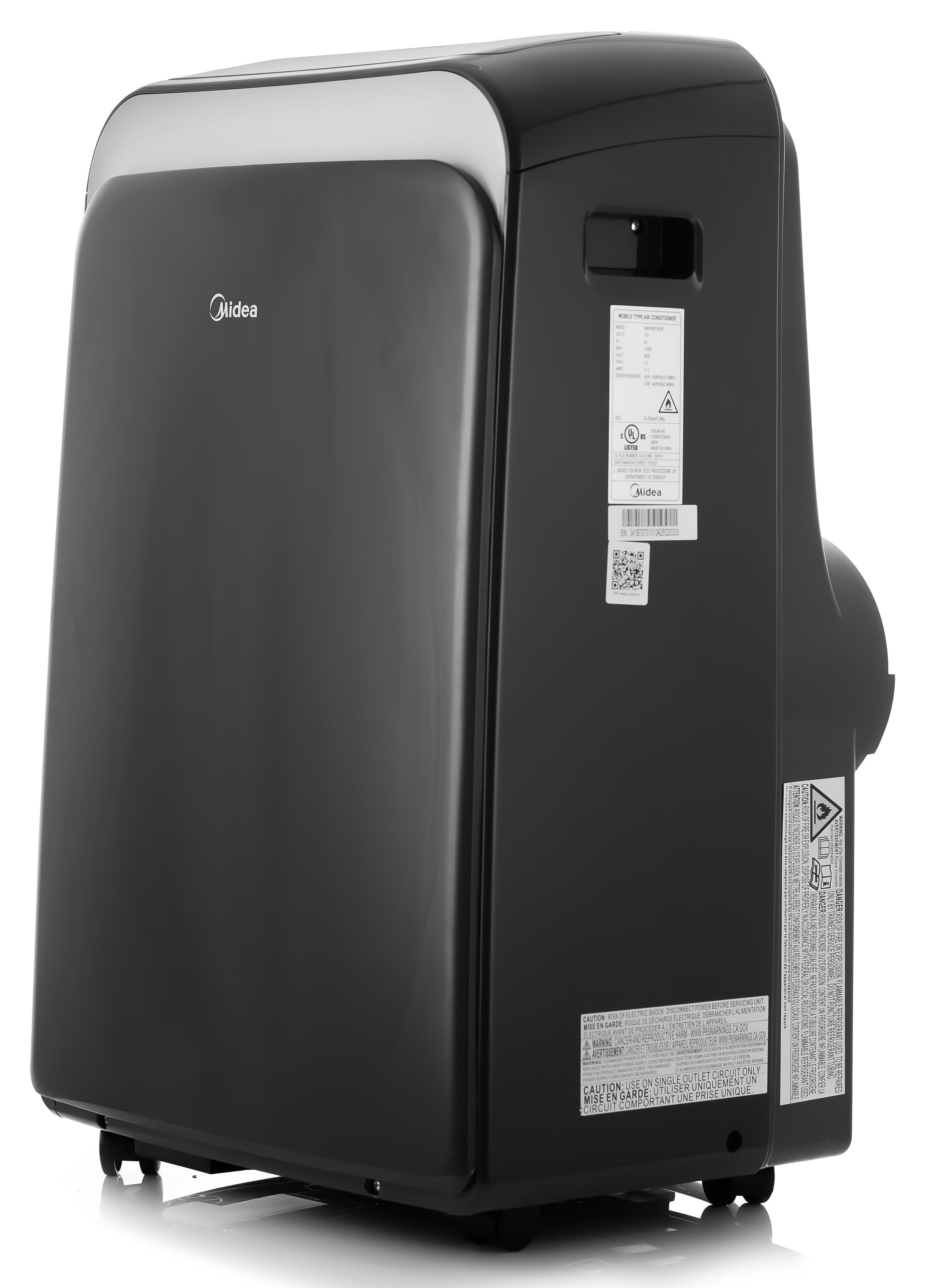 Midea 8,000 BTU (12,000 BTU ASHRAE) 115V Smart Portable Air Conditioner, Covers up to 350 Sq. ft., MAP08S1WGR