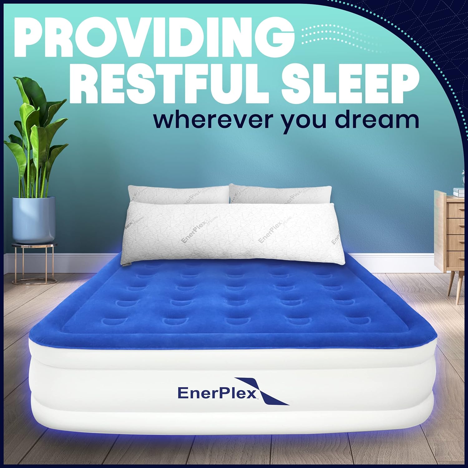 EnerPlex Memory Foam Pillows - Pack of 2 Adjustable, CertiPUR-US Certified King Size Pillows for Sleeping w/Extra Foam & Removable Viscose of Bamboo Cover - Machine Washable Firm Pillow 2 King