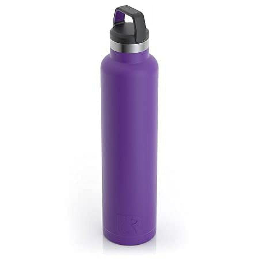 RTIC 26 oz Vacuum Insulated Water Bottle, Metal Stainless Steel Double Wall Insulation, BPA Free Reusable, Leak-Proof Thermos Flask for Hot and Cold Drinks, Travel, Sports, Camping, Majestic Purple