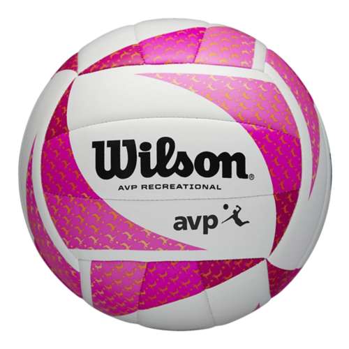 Wilson AVP Style Volleyball, Pink & White