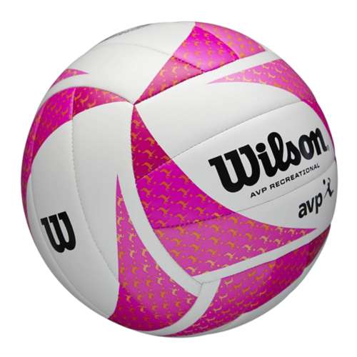 Wilson AVP Style Volleyball, Pink & White
