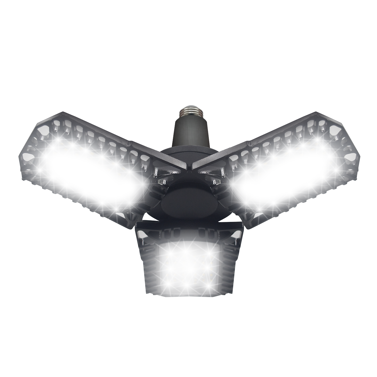 BRIGHTLIVING Extended Base Deformable 3-Leaf Garage Light