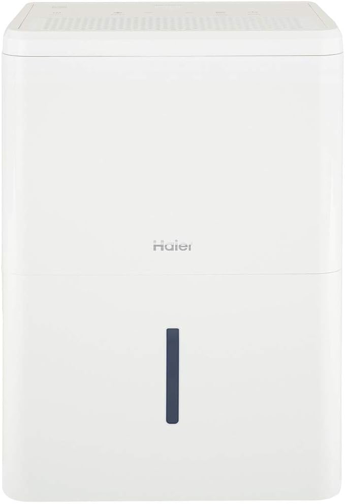 Haier QDHR20LZ 20-Pint 3-Speed LED Digital Controls Portable Dehumidifier, White (Factory Refurbished)