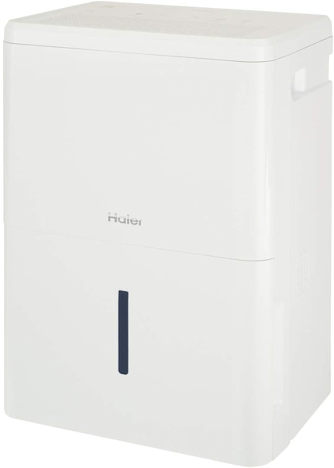 Haier QDHR20LZ 20-Pint 3-Speed LED Digital Controls Portable Dehumidifier, White (Factory Refurbished)