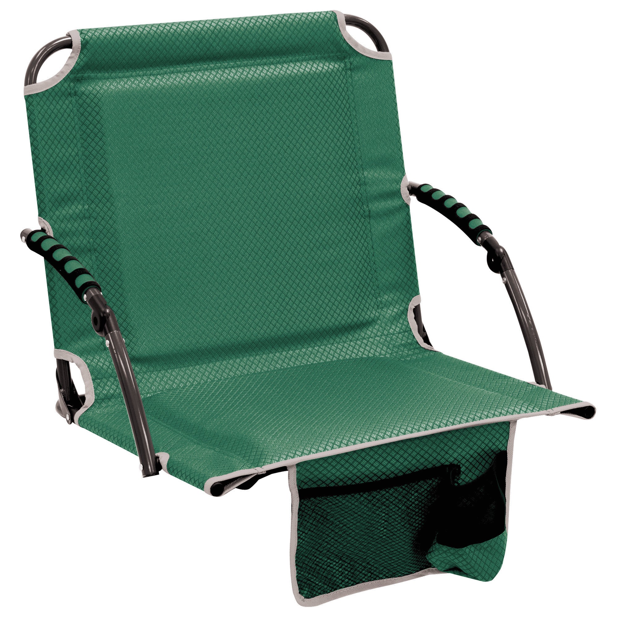 Bleacher Boss Pal Folding Stadium Seat with Armrests, Forest Green