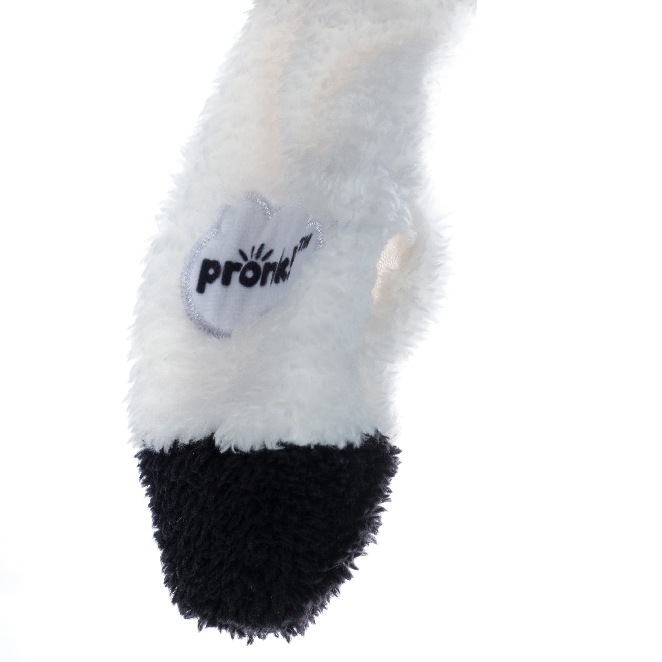 Pronk! Pets Cow Black & White Treat Pocket 19.5-Inch Durable Plush Treat Dispensing Dog Toy