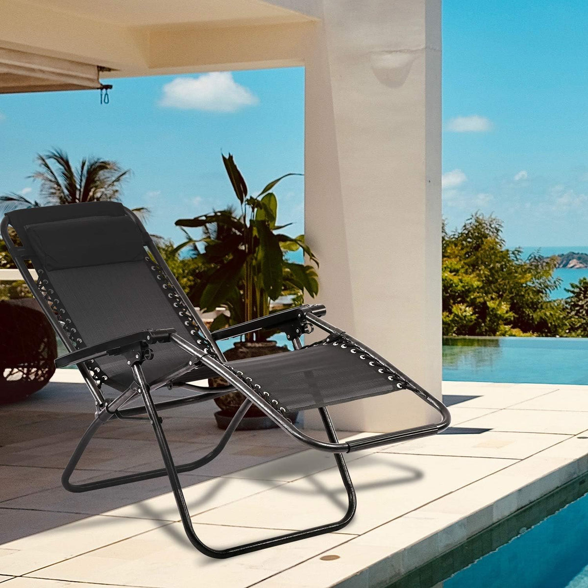 Trapper's Peak Zero Gravity Folding Chair, Black