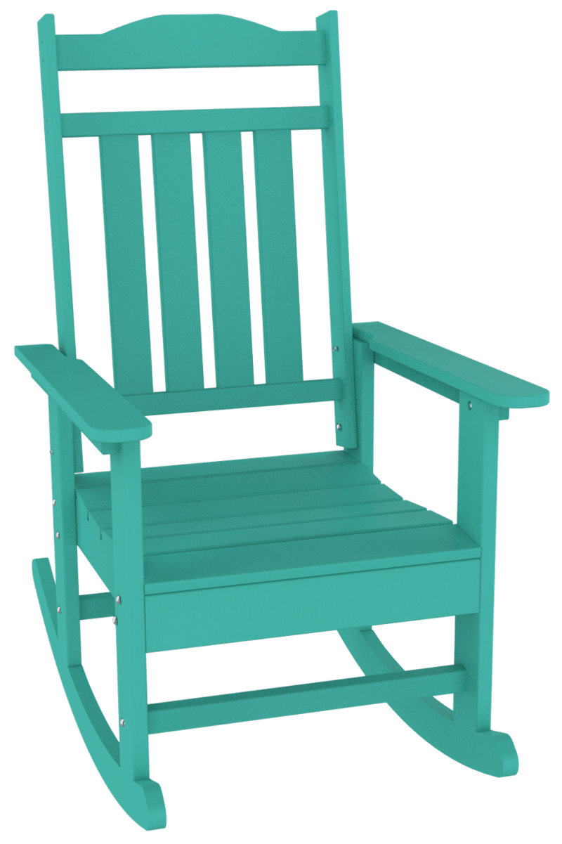 All-Weather Outdoor Rocking Chair, Teal