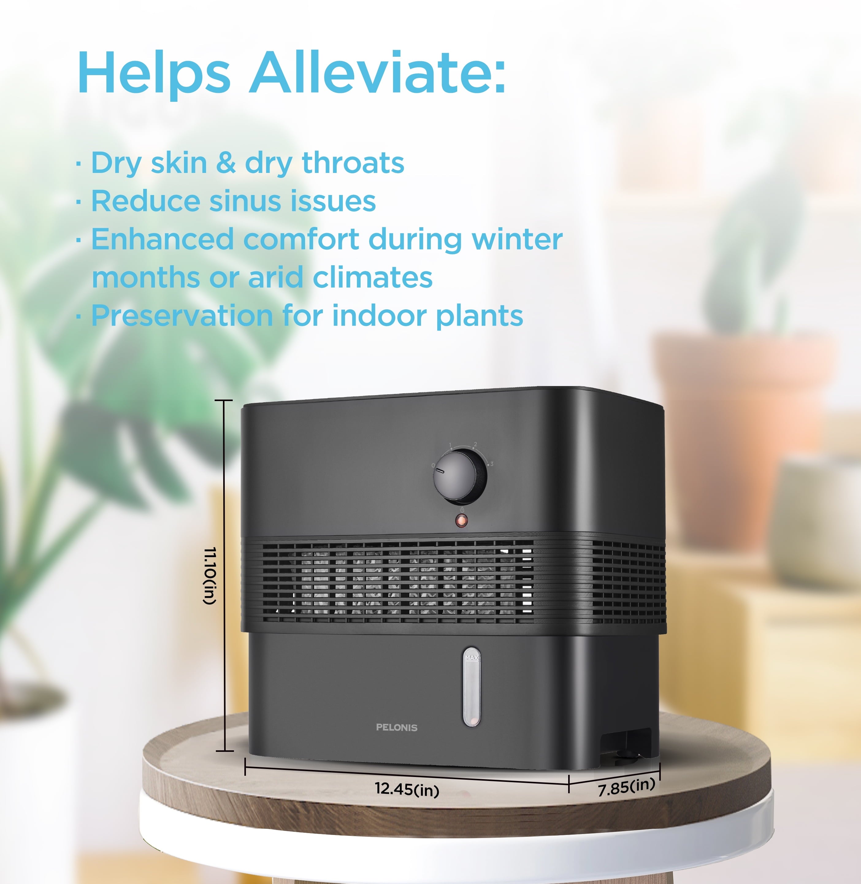 Pelonis 1 Gallon Evaporative Humidifier