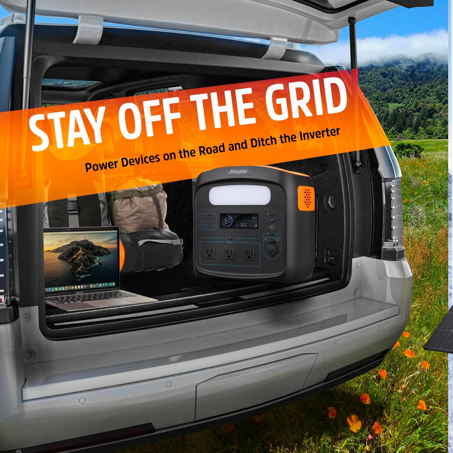 Energizer 960W MAX Portable Power Station, LiFePO4, Solar Generator, 110V/700W Pure Sine Wave AC Outlet, USB-C PD 100W, LED, Perfect for Outdoor Use, Home Emergency, Power Outages, RV, Camping, CPAP