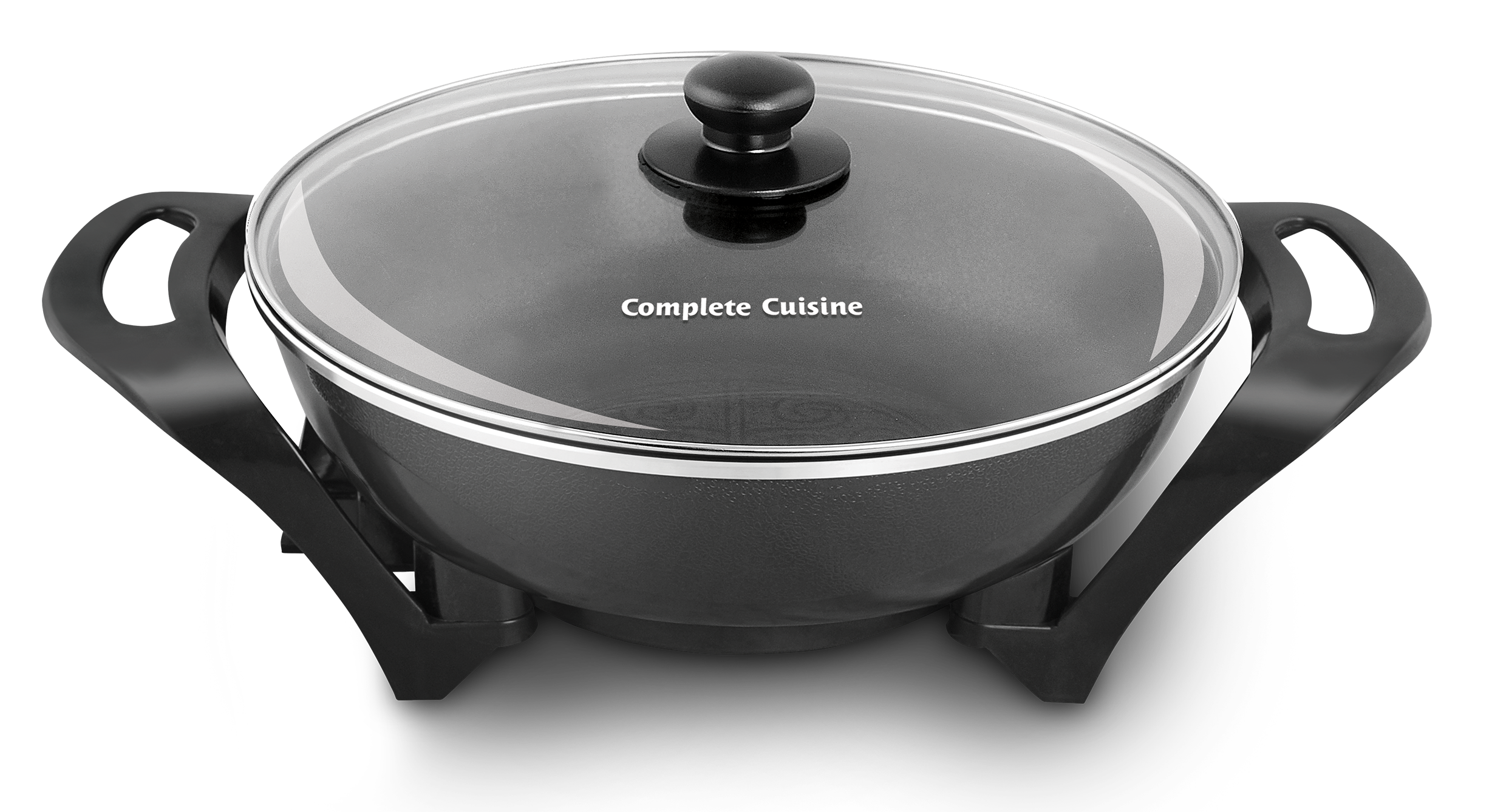 Complete Cuisine 13 Electric Wok with Glass Lid