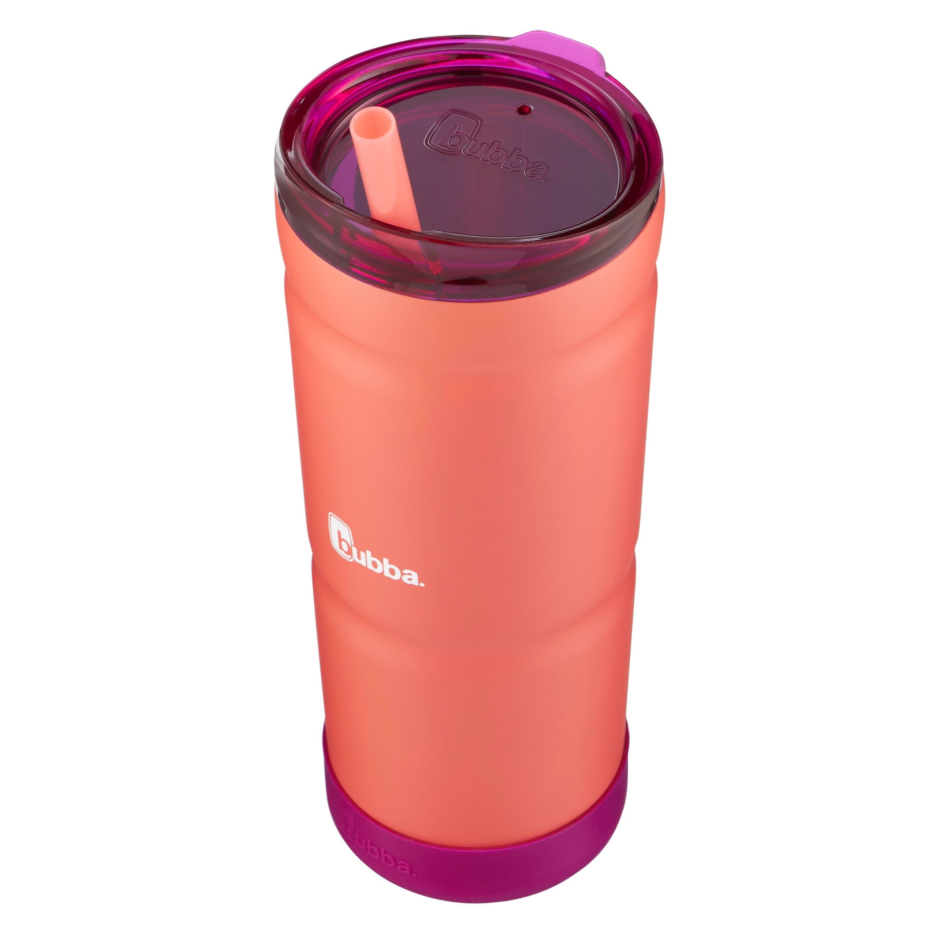 bubba Envy S Stainless Steel Tumbler with Straw and Bumper Rubberized, 24 fl oz., Electric Berry