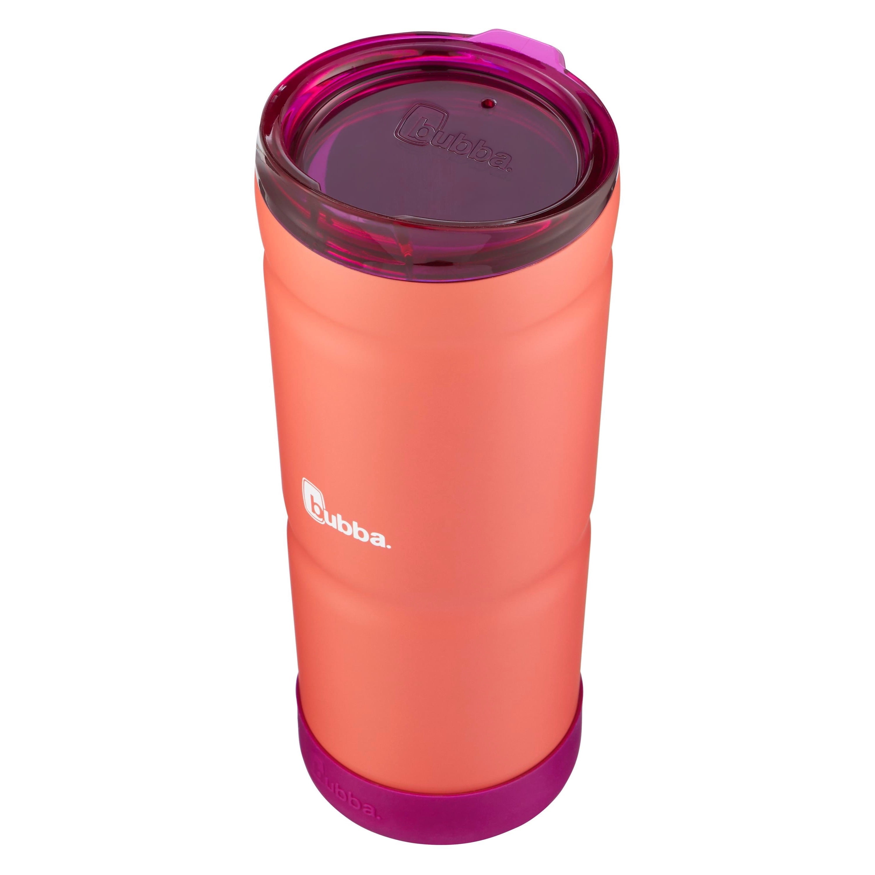 bubba Envy S Stainless Steel Tumbler with Straw and Bumper Rubberized, 24 fl oz., Electric Berry