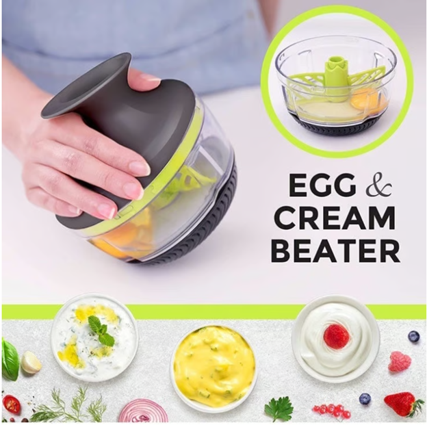 Mueller Austria Rolling Chopper, Shaker, Mixer, Cutter, Slicer, Zester Pro - Strongest - 30% Heavier Duty Multi Vegetable-Fruit-Spice-Kitchen Tool/Utensil, L