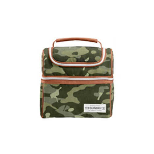 Foundry by Fit & Fresh Atwells Horizontal Insulated Lunch Bag, Hip Camo Olive