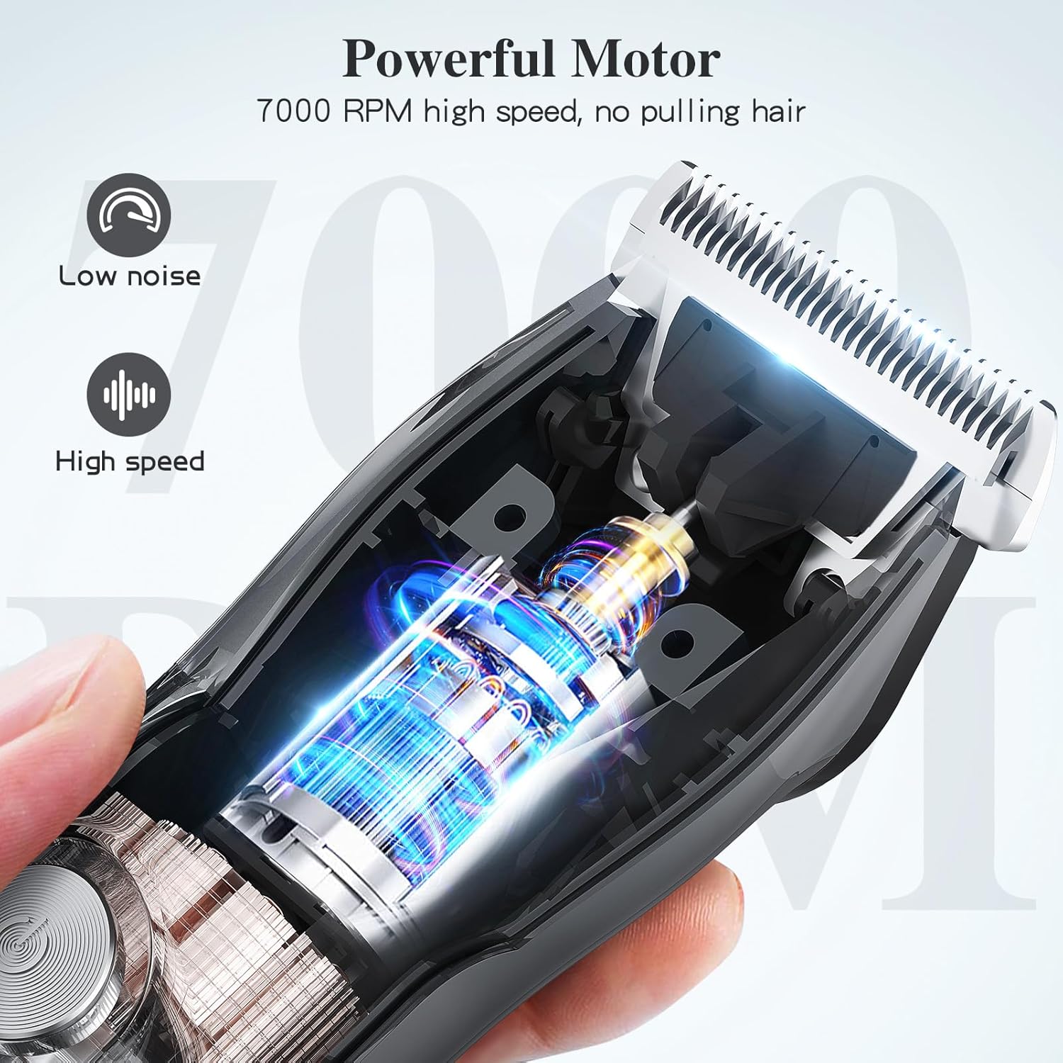 Yiriso Professional Hair Clippers for Men – Waterproof Beard Trimmer with Turbo Power & Adjustable Dial