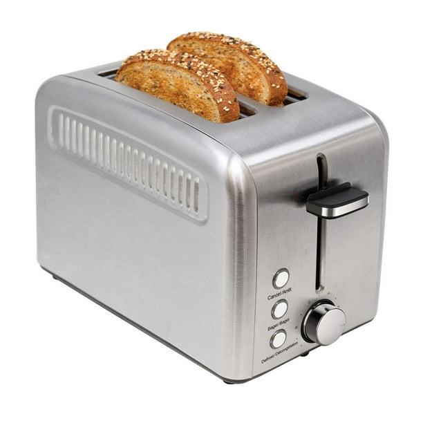Kalorik 2-Slice Rapid Toaster – 1400W Stainless Steel, Extra-Wide Slots, 6 Shade Settings, Bagel & Defrost Functions