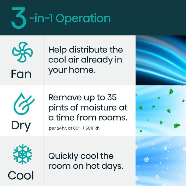 Hisense 8000-BTU DOE (115-Volt) White Vented Wi-Fi enabled Portable Air Conditioner with Remote Cools 350-sq ft (Refurbished)