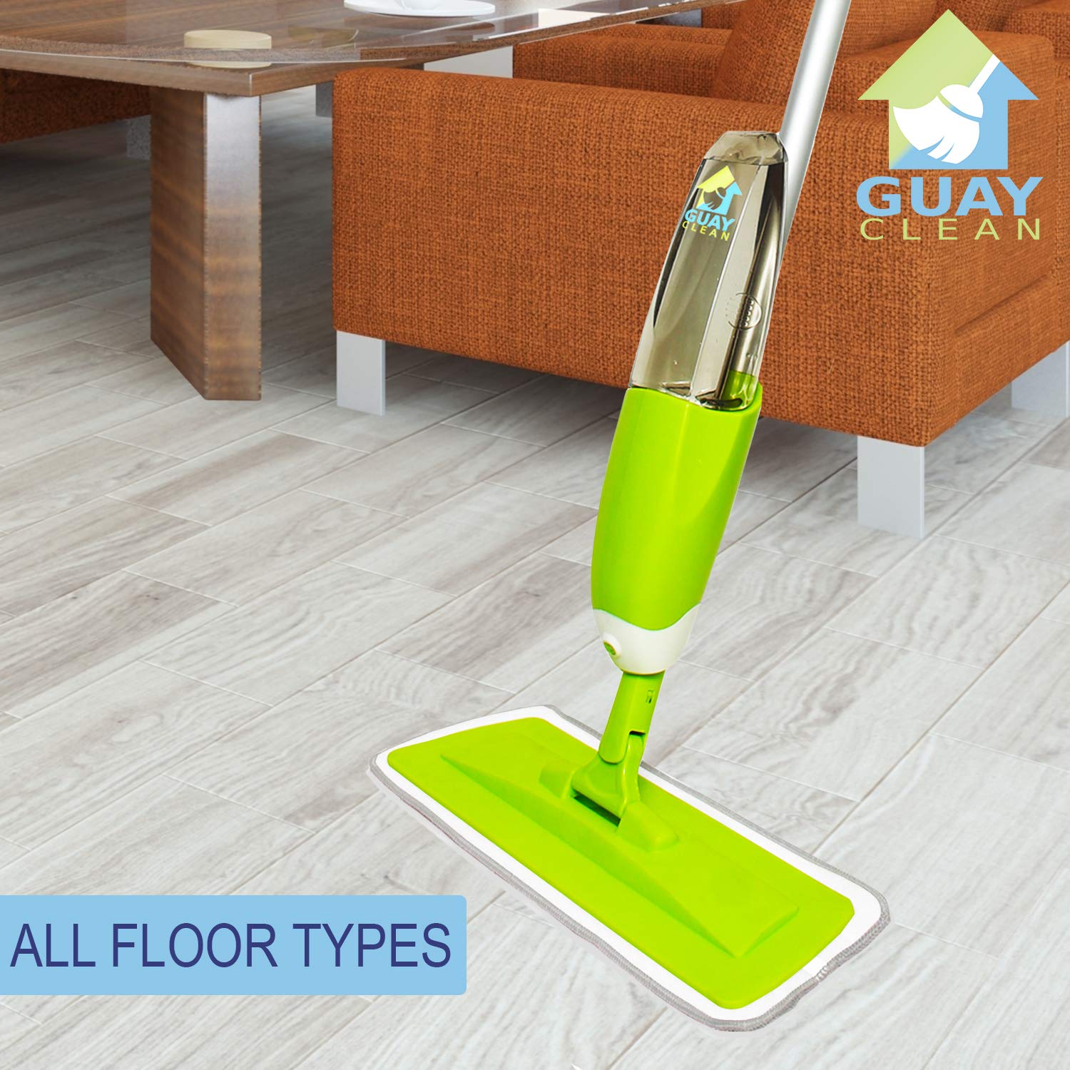 Guay Spray Mop Wet and Dry Floor Cleaning Kit with Swivel