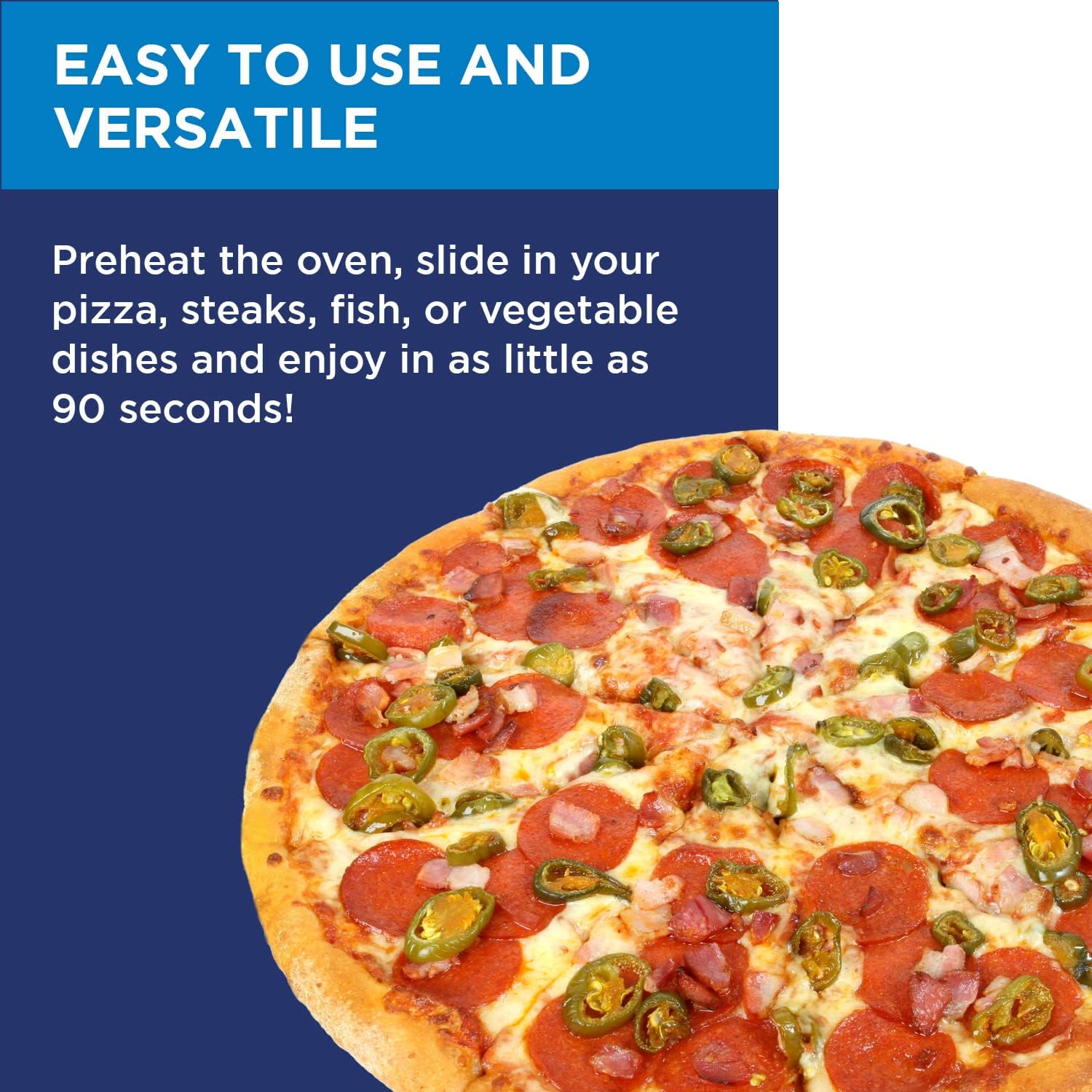 Westinghouse 13-Inch Gas Pizza Oven No Rotation Stone - 1000F High-Heat, Portable Gas-Powered Design, Folding Legs, Adjustable Heat Control, Fast & Crispy Wood-Fired-Style Pizzas