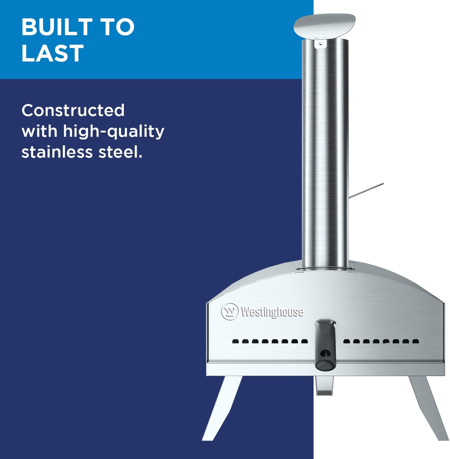 Westinghouse Wood Pellet Artisan Outdoor Pizza Oven -Stainless Steel Portable Pizza Ovens,Wooden Pellet