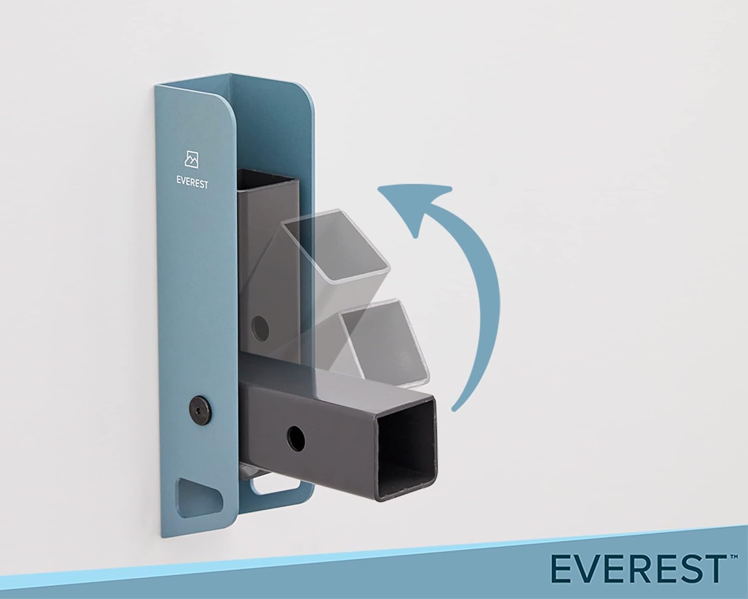 Everest 2 Inch Hitch Wall Mount Rack – Heavy-Duty Bike & Cargo Organizer