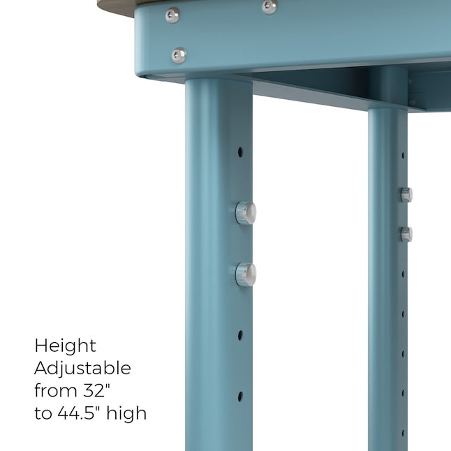 Everest Everest Work Table 44-in W x 32-in H Steel Modern Blue Freestanding Utility Storage Cabinet