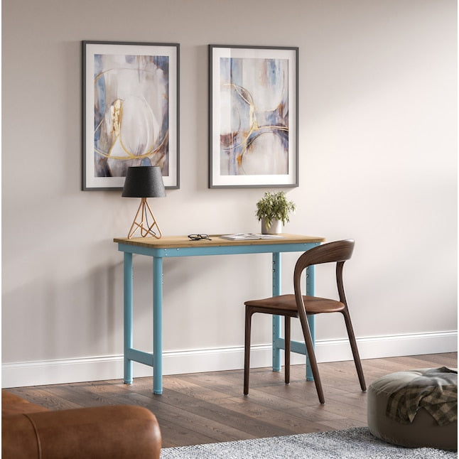 Everest Everest Work Table 44-in W x 32-in H Steel Modern Blue Freestanding Utility Storage Cabinet