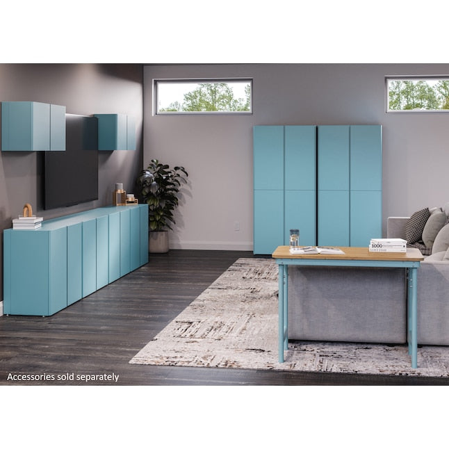 Everest Everest Work Table 44-in W x 32-in H Steel Modern Blue Freestanding Utility Storage Cabinet
