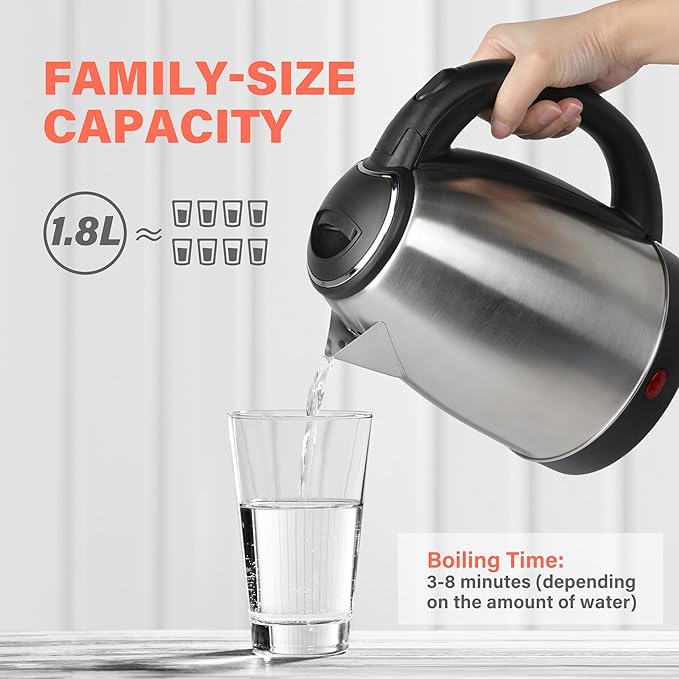 Denmark Electric 1.8 Liter Cordless Electric Kettle
