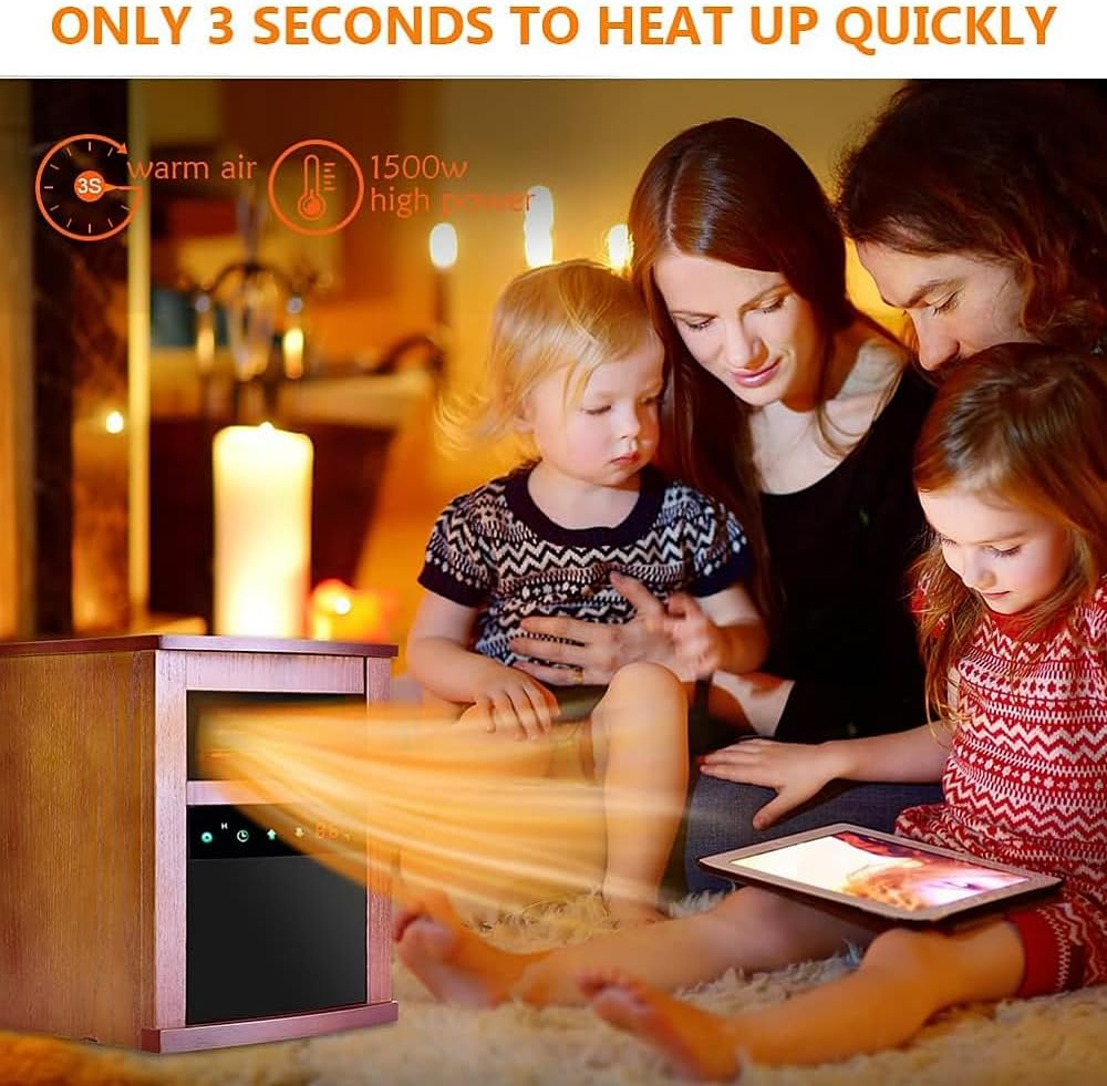 Air Choice 1500W Infrared Heater with Remote Control