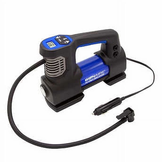 Bon-Aire 12V Analog Pressure Gauge Tire Inflator-Black