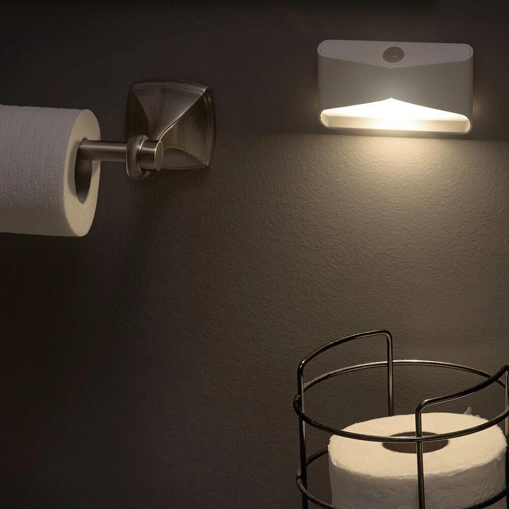 Mr Beams Indoor Battery Powered Motion Activated LED Night Light, 1-Pack White