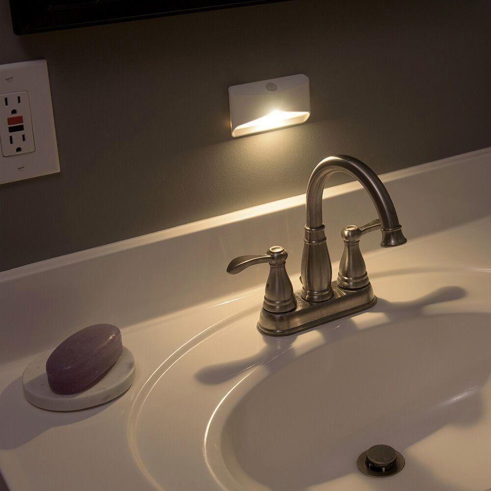 Mr Beams Indoor Battery Powered Motion Activated LED Night Light, 1-Pack White