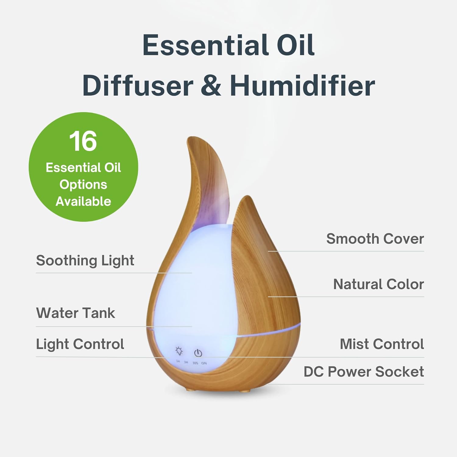 Air Oasis Teardrop Essential Oil Diffuser & Humidifier