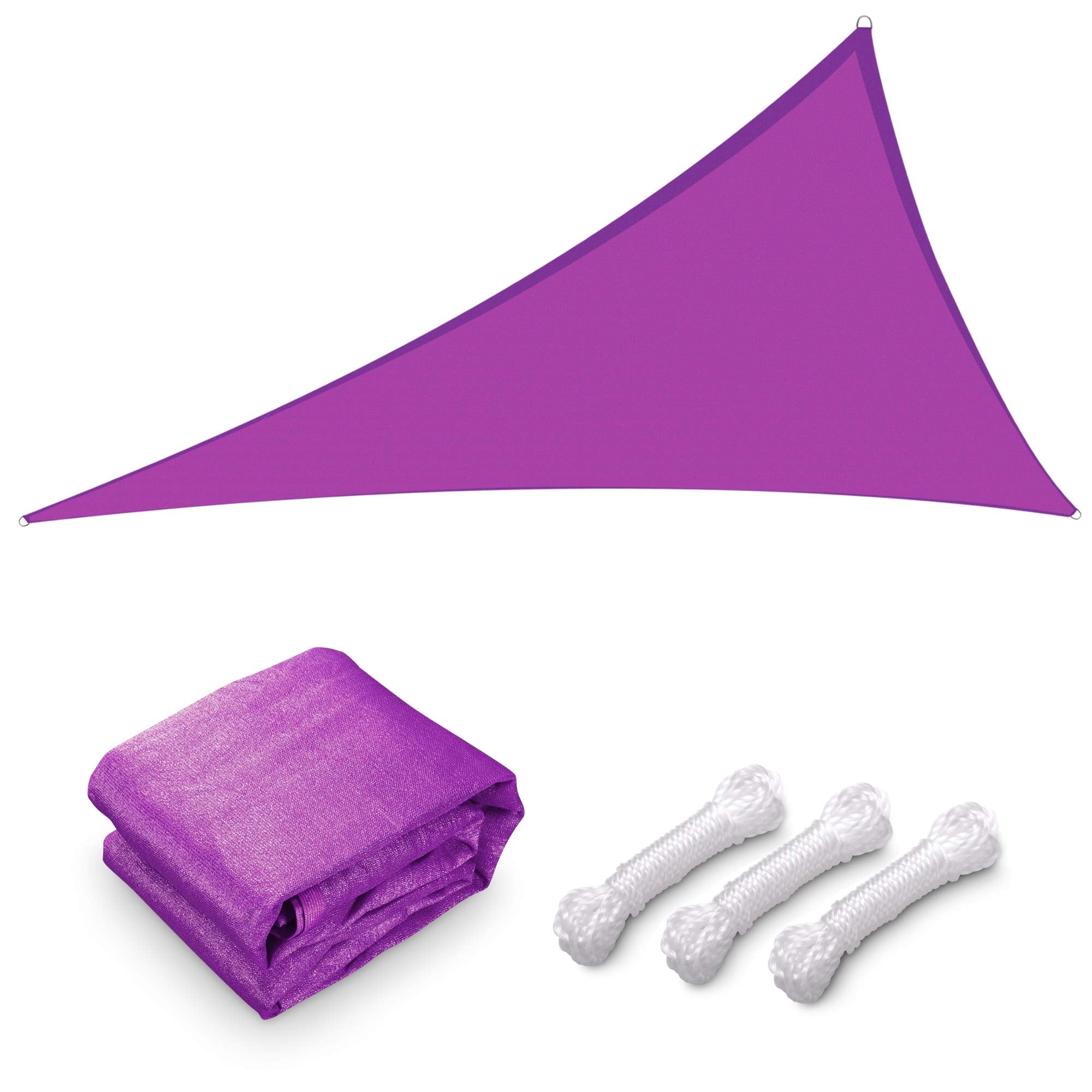 Yescom 28FT Triangle Sun Shade Sail Canopy 97% UV Block Outdoor
