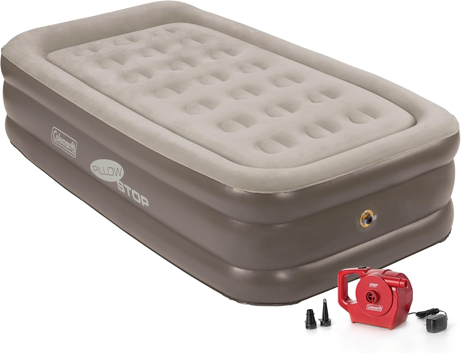 Coleman SupportRest Double-High Twin Air Mattress Twin 18 (With Pump)