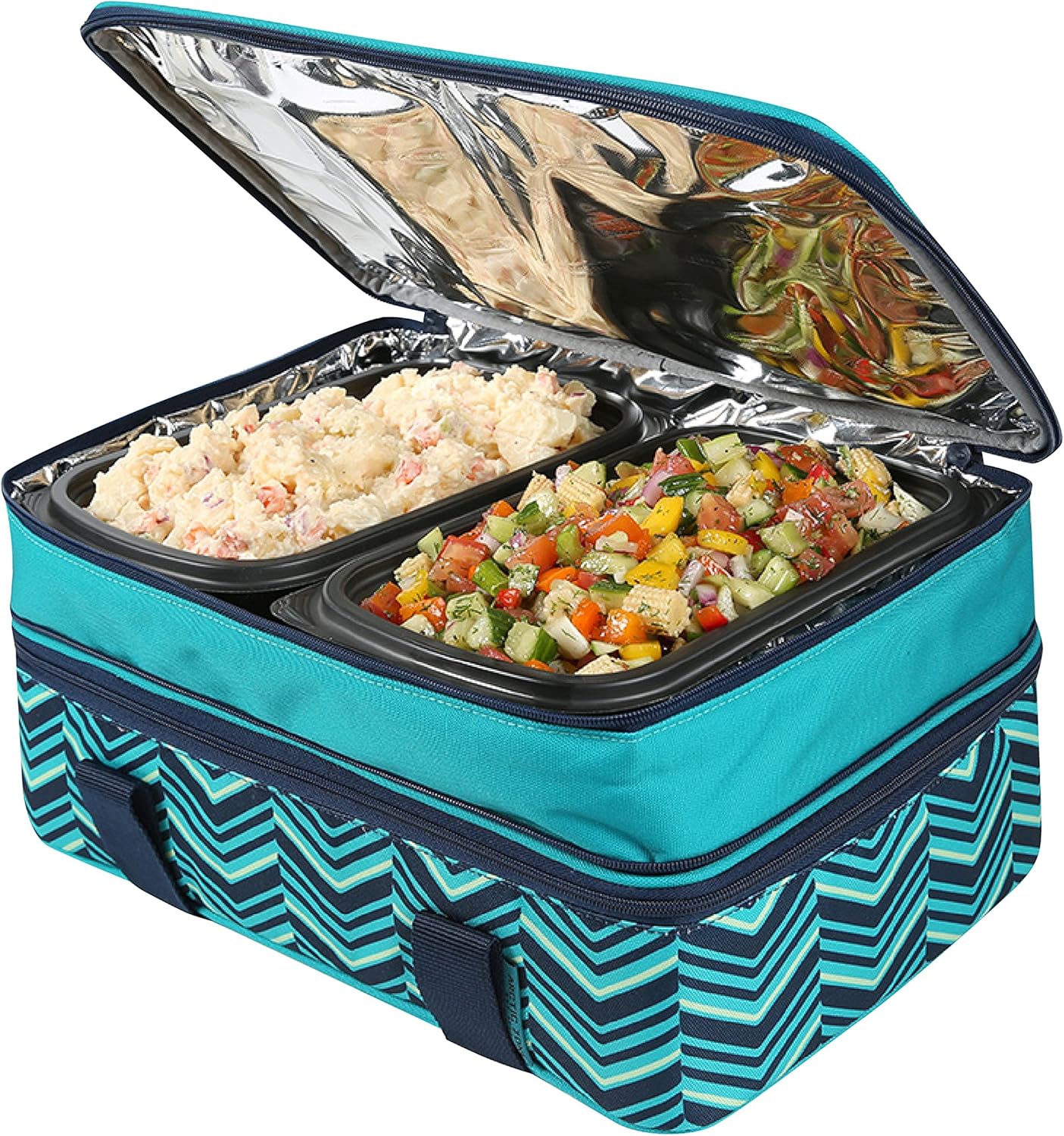 Arctic Zone Expandable Thermal Insulated Food Carrier, Teal